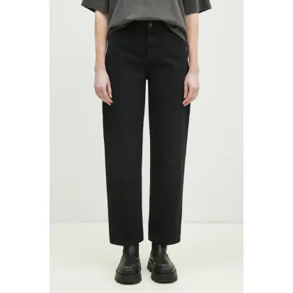 Zdjęcie Carhartt WIP spodnie bawełniane Pierce Pant Straight kolor czarny fason cargo high waist I034323.894O