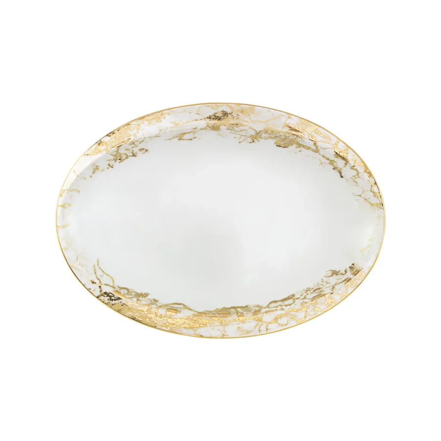 obrazek 1 Owalny półmisek porcelanowy 30 cm z kolekcji Belle Epoque - Porcel