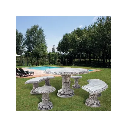 Zdjęcie Okrągły stylowy stół do ogrodu – Italpark