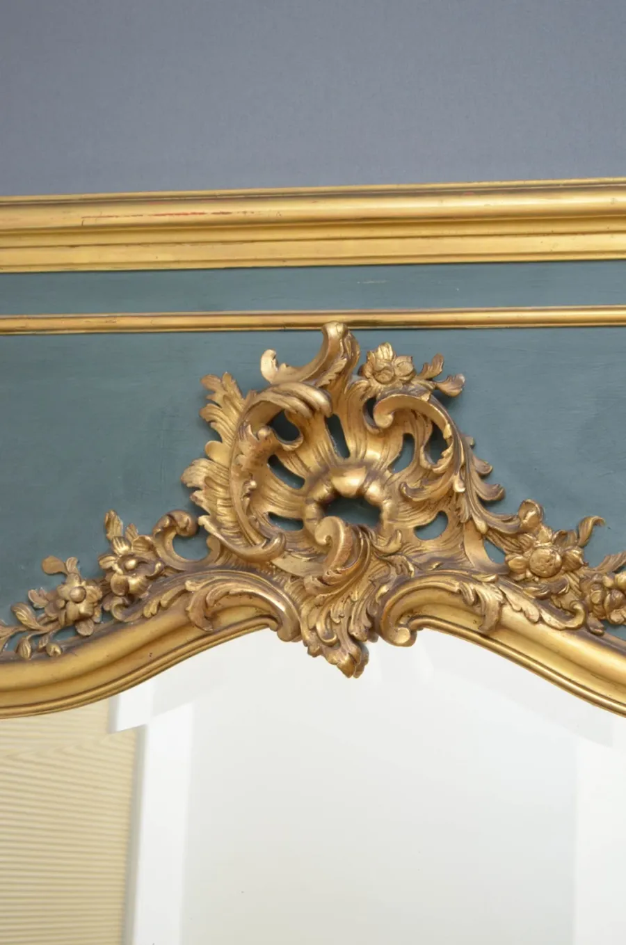 obrazek 4 XIX-wieczne eleganckie lustro stojące lub wiszące w stylu francuskim - antyk