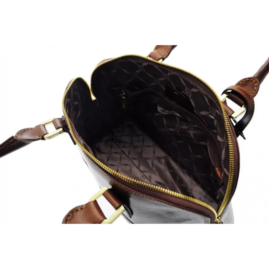 obrazek 5 Luksusowa torebka typu kuferek ze skóry - Giudi