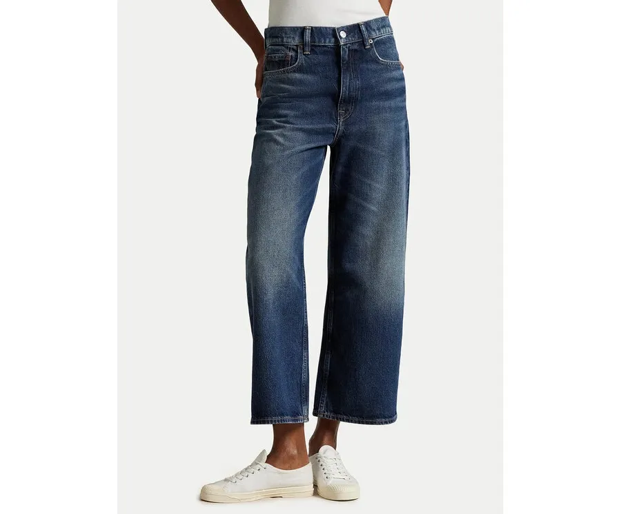 obrazek 1 Polo Ralph Lauren Jeansy 211969378001 Granatowy Wide Leg