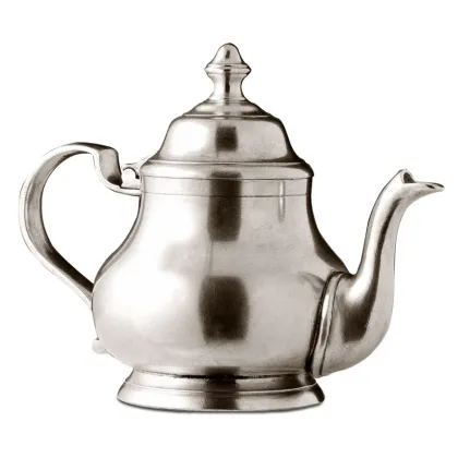 Picture A unique pewter teapot