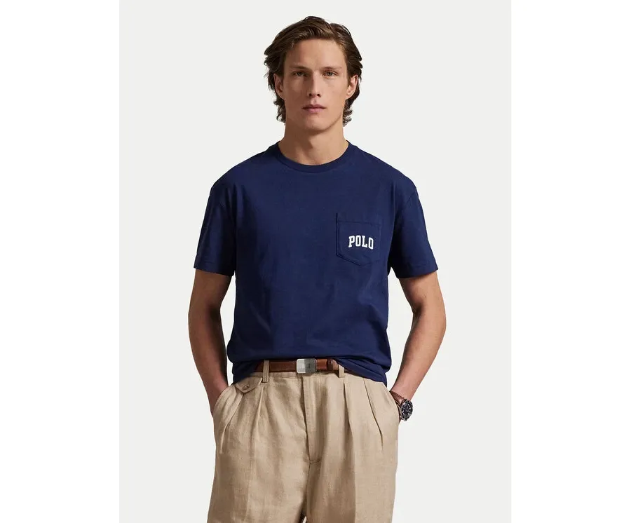 obrazek 1 Polo Ralph Lauren T-Shirt 710974585001 Granatowy Custom Slim Fit