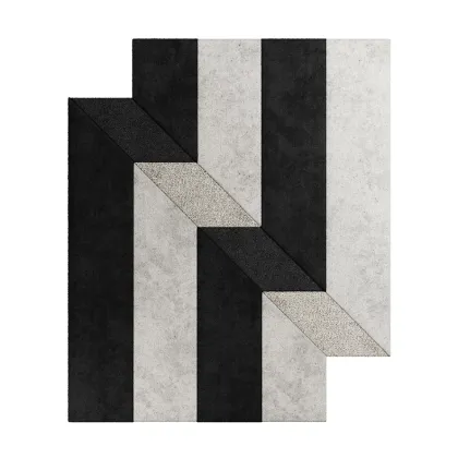 Zdjęcie Niepowtarzalny geometryczny dywan retro