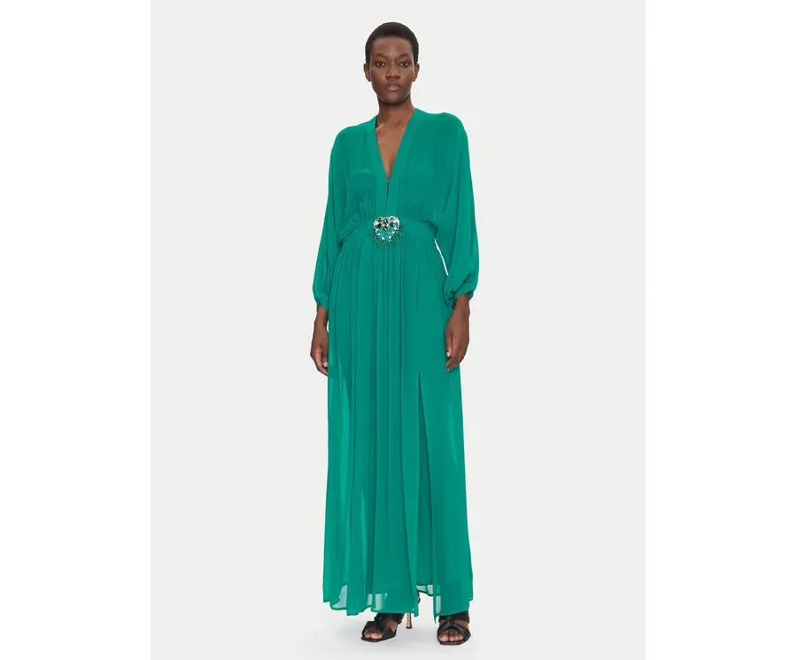 obrazek 1 Luisa Spagnoli Sukienka wieczorowa Paiolo 541815 Zielony Regular Fit
