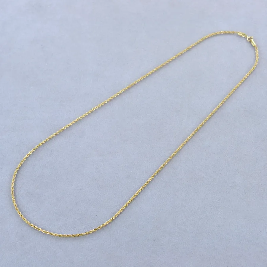 obrazek 2 Elegancki łańcuszek unisex z żółtego złota