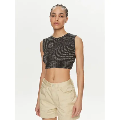 Zdjęcie Calvin Klein Jeans Top J20J223163 Czarny Slim Fit