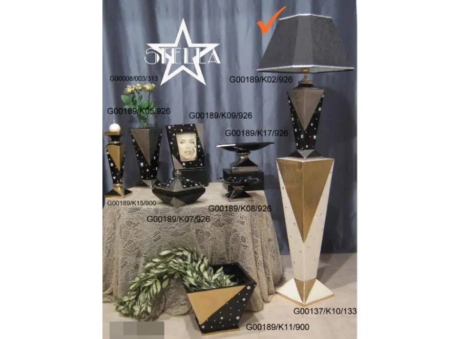 obrazek 1 Zjawiskowa ceramiczna lampa w kolorze czarnej platyny