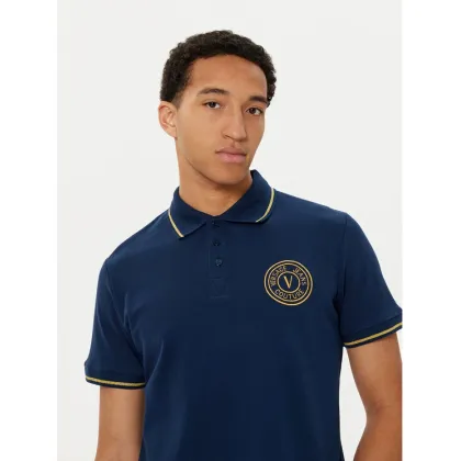 Zdjęcie Versace Jeans Couture Polo 78GAGT00 Granatowy Regular Fit