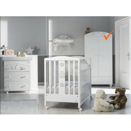 Zdjęcie Prestiżowa biała szafa do sypialni niemowlęcej - Italbaby