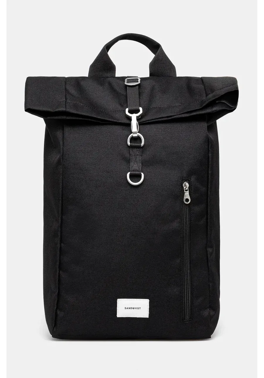 obrazek 1 Sandqvist plecak Ground Rolltop L kolor czarny duży gładki 250905994