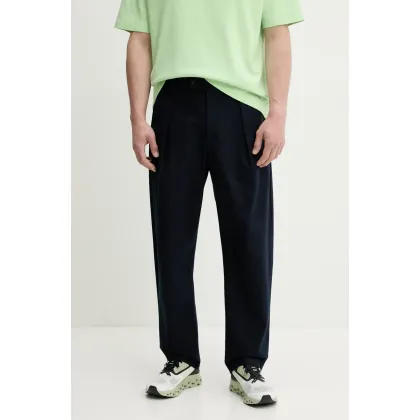 Zdjęcie A.P.C. spodnie bawełniane pantalon renato męskie kolor granatowy w fasonie chinos COHFU.H08428
