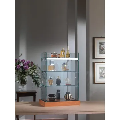 Picture A unique high counter display case with shelves