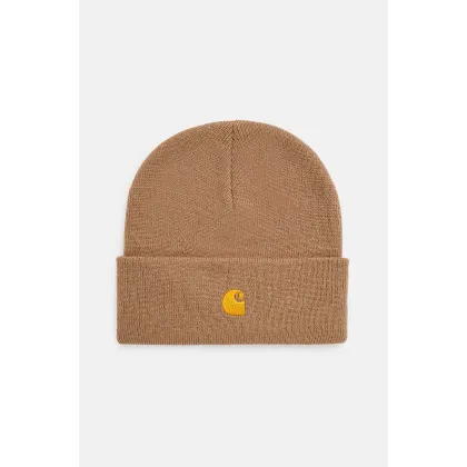 Zdjęcie Carhartt WIP czapka Chase Beanie kolor beżowy I026222.2GQXX
