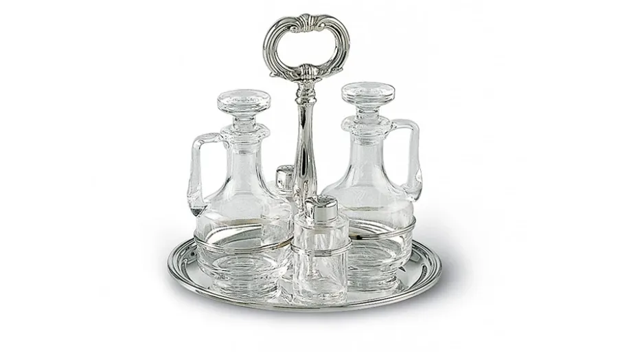 picture 1 Round cruet with tray