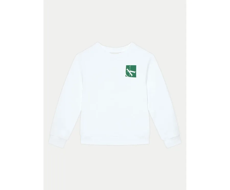 obrazek 1 Calvin Klein Jeans Bluza IB0IB02375 Biały Regular Fit