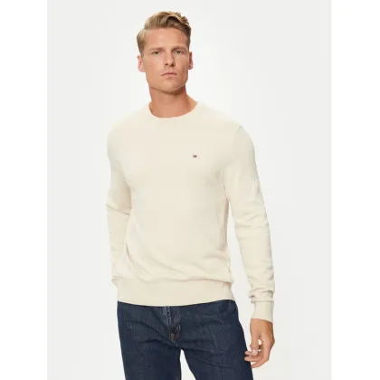 Zdjęcie Tommy Hilfiger Sweter MW0MW28046 Écru Regular Fit