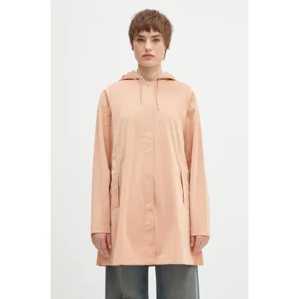 Zdjęcie Rains kurtka A-Line W Jacket W3 kolor pomarańczowy przejściowa 18050