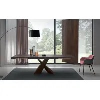 Zdjęcie Nowoczesny włoski rozkładany stół L. 180+45+45 P. 90 H. 75 cm – Zamagna Italia