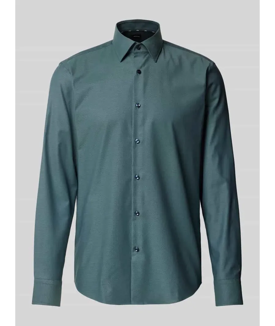 obrazek 1 Koszula biznesowa o kroju regular fit z listwą guzikową