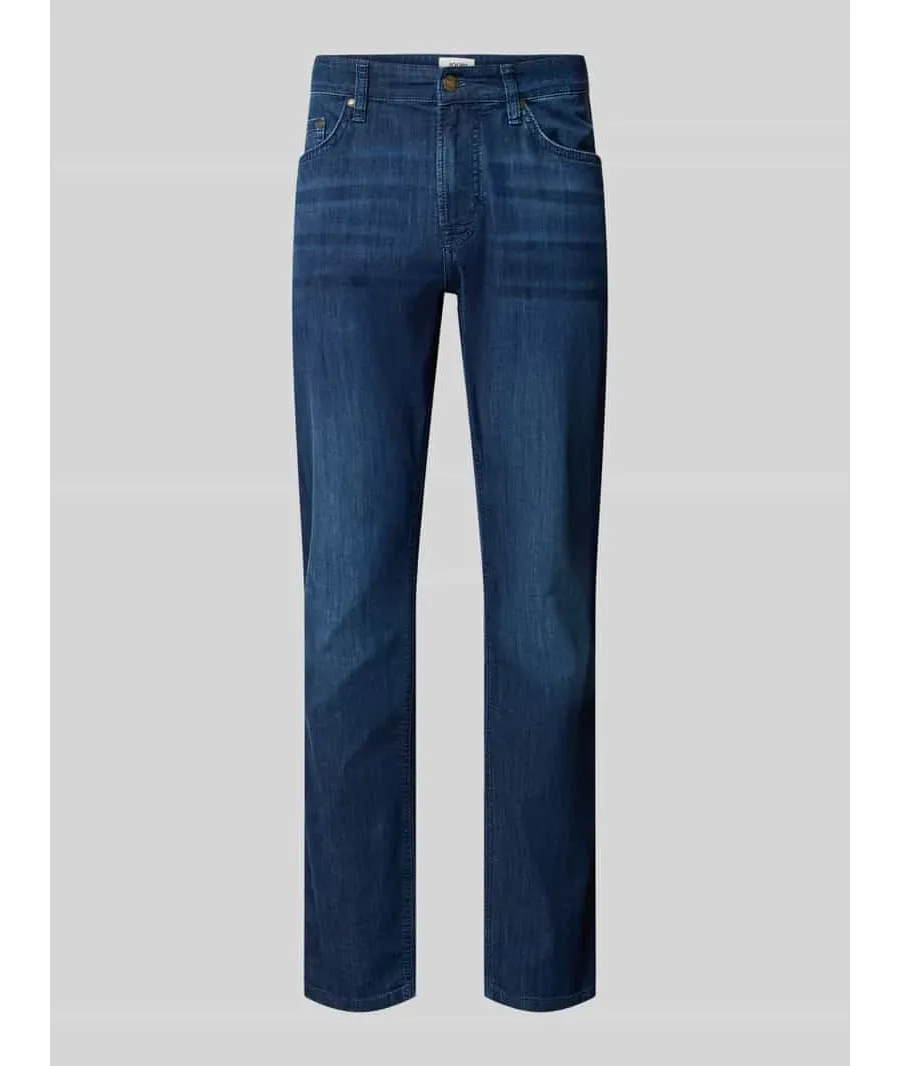 obrazek 1 Jeansy o kroju straight fit z 5 kieszeniami model ‘Mitch’