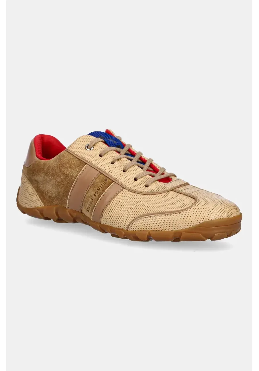 obrazek 1 Wales Bonner sneakersy skórzane damskie kolor beżowy WBW43020B