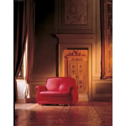 Zdjęcie Wysokiej jakości skórzana sofa dla miłośników klasyki – Mascheroni