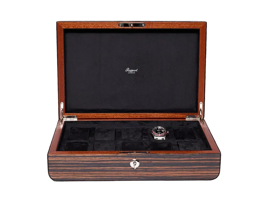 obrazek 1 Drewniane pudełko kolekcjonerskie na dziesięć zegarków