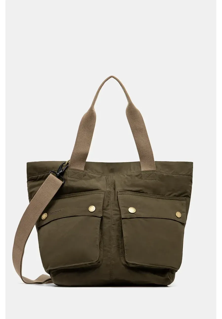 obrazek 1 Barbour torba bawełniana Barbour Transport Carry All Tote Bag kolor zielony UBA0744
