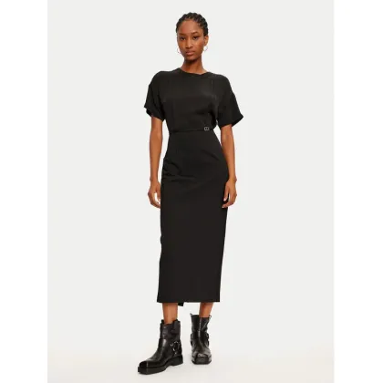 Zdjęcie TWINSET Sukienka dzianinowa 242TP2402 Czarny Loose Fit