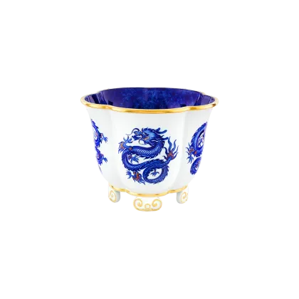 Zdjęcie Luksusowy wazon dekoracyjny Enchanted Dragons Blue