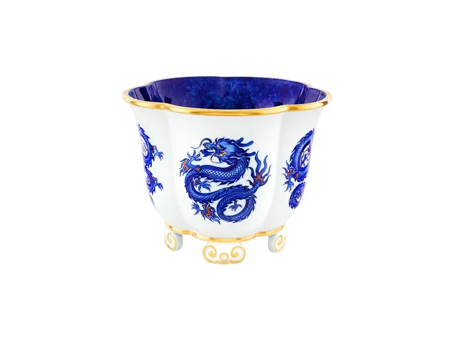 obrazek 1 Luksusowy wazon dekoracyjny Enchanted Dragons Blue