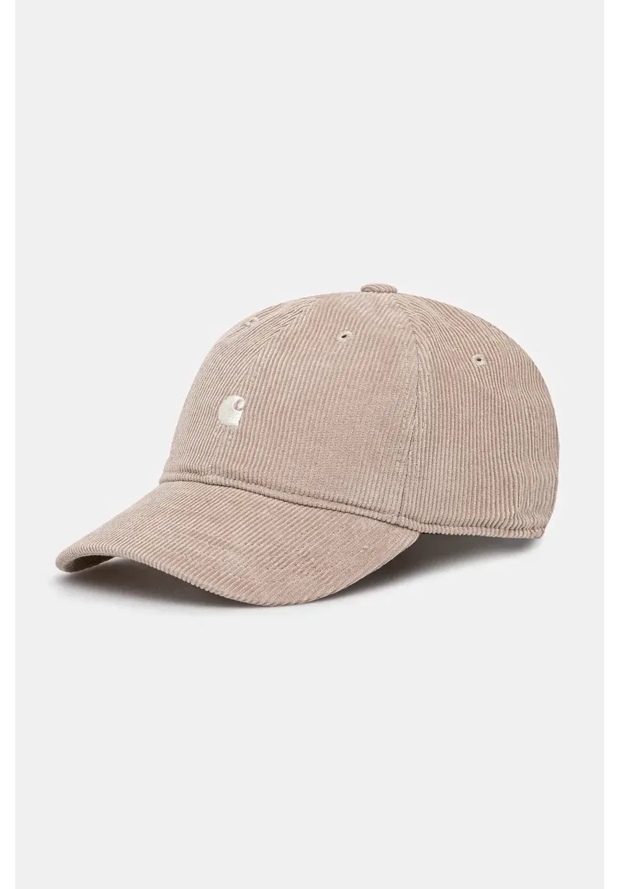 obrazek 1 Carhartt WIP czapka bawełniana I028955 Harlem Cap kolor beżowy gładka