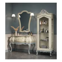 Picture Italian bathroom set with a base cabinet with 4 drawers in a classic style