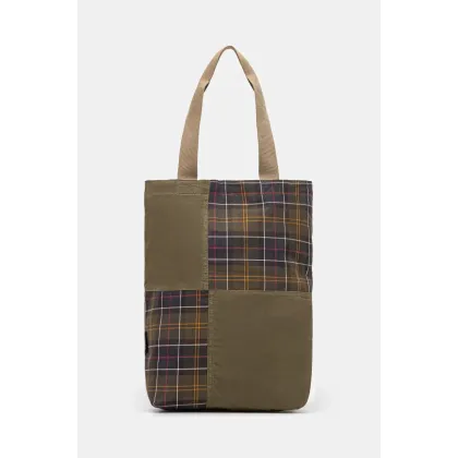 Zdjęcie Barbour torba Barbour Transport Patchwork Tote Bag kolor zielony UBA0741