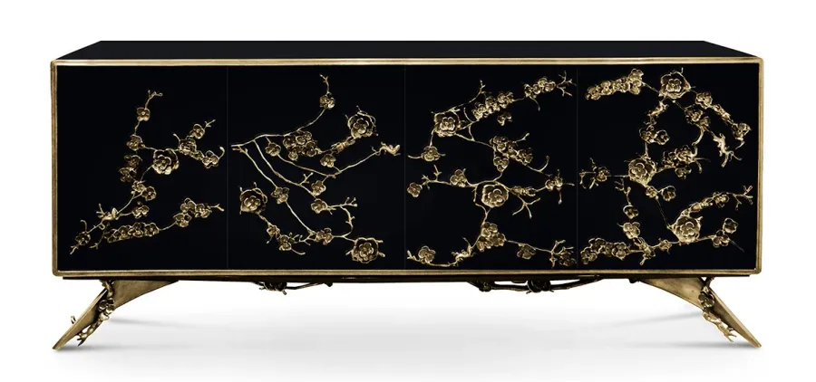 picture 2 Unusual chest of drawers for living room made of brass