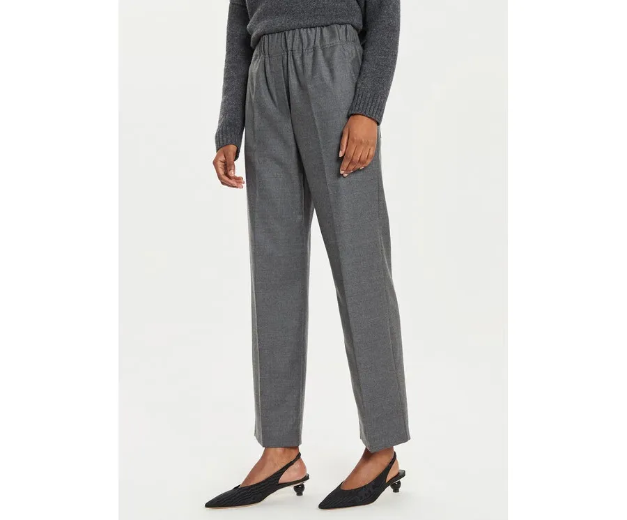 obrazek 1 Weekend Max Mara Spodnie materiałowe Hateley 2425136052 Szary Regular Fit