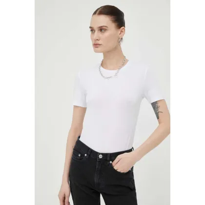 Zdjęcie Samsoe Samsoe t-shirt ESTER damski kolor biały F00012121