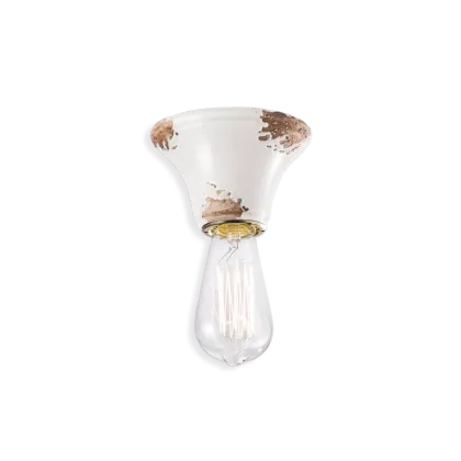 Zdjęcie Wyjątkowa włoska lampa sufitowa-plafoniera w stylu vintage