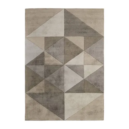 Picture Geometric rug in various shades of beige - Sitap