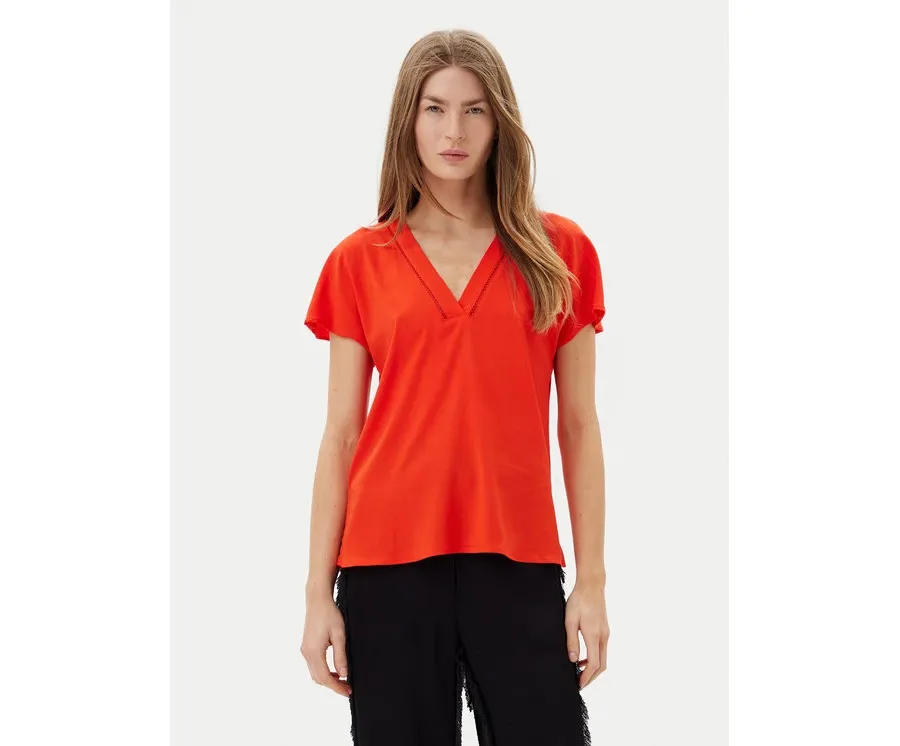 obrazek 1 Vero Moda Bluzka Bella 10327551 Czerwony Regular Fit