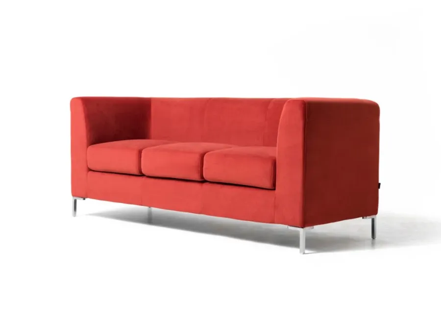 obrazek 2 Cudowna 3-osobowa sofa Frame na aluminiowych nogach do oryginalnych wnętrz