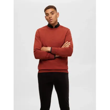 Zdjęcie Selected Homme Sweter 16074682 Pomarańczowy Regular Fit