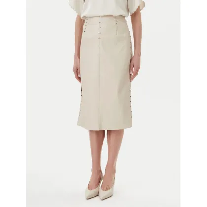 Zdjęcie Bruuns Bazaar Spódnica z imitacji skóry Tuanelle BBW4392 Beżowy Regular Fit