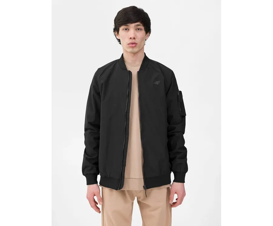 obrazek 1 4F Kurtka bomber 4FWSS24TJACM151 Czarny Regular Fit