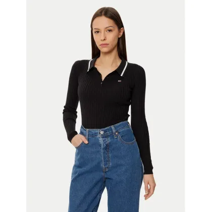 Zdjęcie Tommy Jeans Sweter DW0DW19887 Czarny Slim Fit