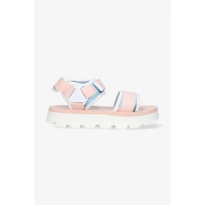 Zdjęcie Timberland sandały Euro Swift Sandal damskie kolor różowy na platformie A2KTG-PINK
