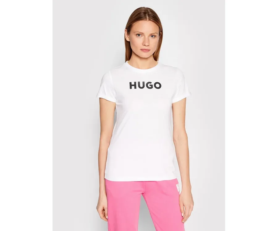 obrazek 1 Hugo T-Shirt 50473813 Biały Slim Fit HUGO