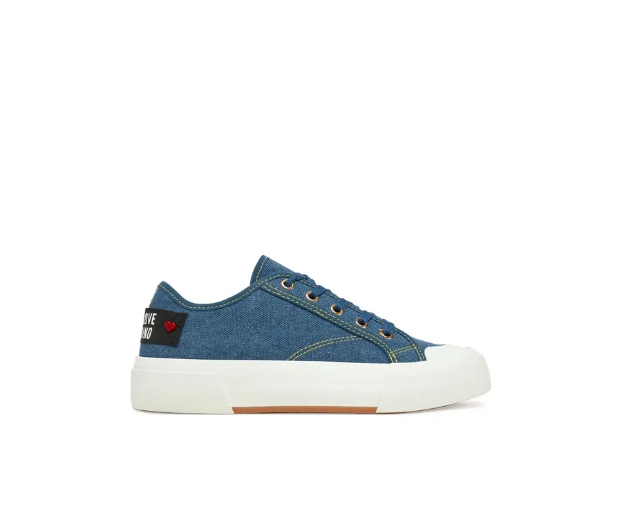 obrazek 1 LOVE MOSCHINO Trampki JA15012G1MJO5700 Niebieski